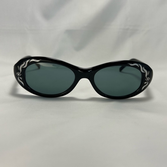 Lulu Guinness Black Cat-Eye Sunglasses - Picture 4 of 7
